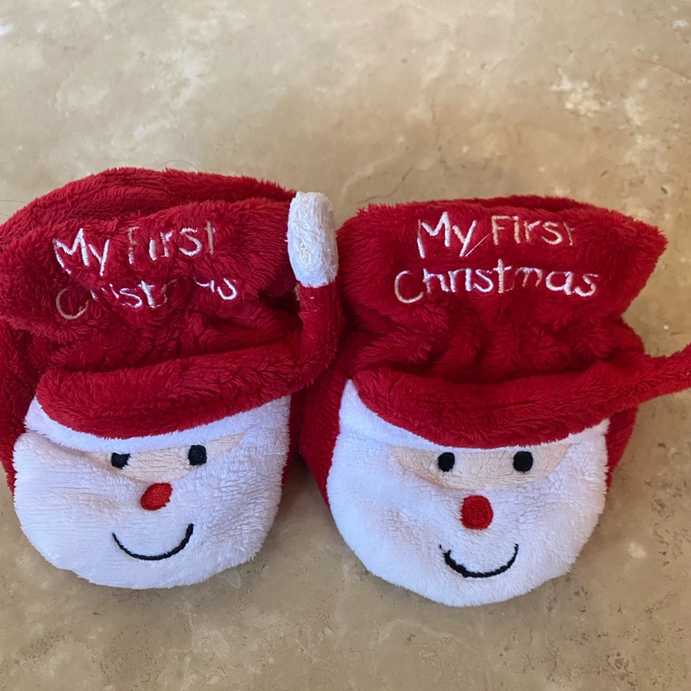 My First Christmas booties